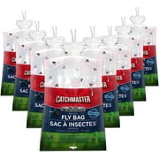 Catchmaster Pro Series Fly Bag 8-Pack, Natural Attractant, Hanging Fly Trap Outdoor & Home