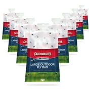 Catchmaster Pro Series Fly Bag 8-Pack, Natural Attractant, Hanging Fly Trap Outdoor & Home