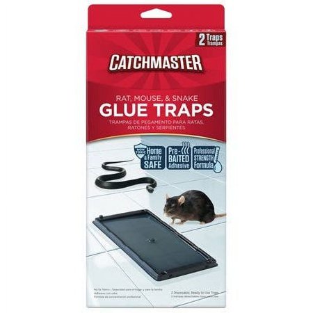 Catchmaster Rat, Mouse & Snake Glue Traps, 2-Pk. 1 Pack