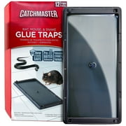 Catchmaster Rat, Mouse & Snake Glue Tray - Ready to Use Indoors - 12 Count