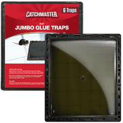 Catchmaster Jumbo Mouse & Rat Traps Indoor 6Pk, Large Glue Traps for Mice & Rodents