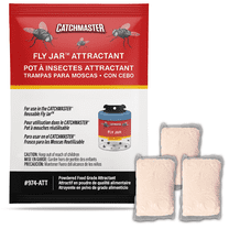 Catchmaster Fly Trap Jar Refill 3-PK Food-Based Lure, Bug Trap Natural Attractant Refill