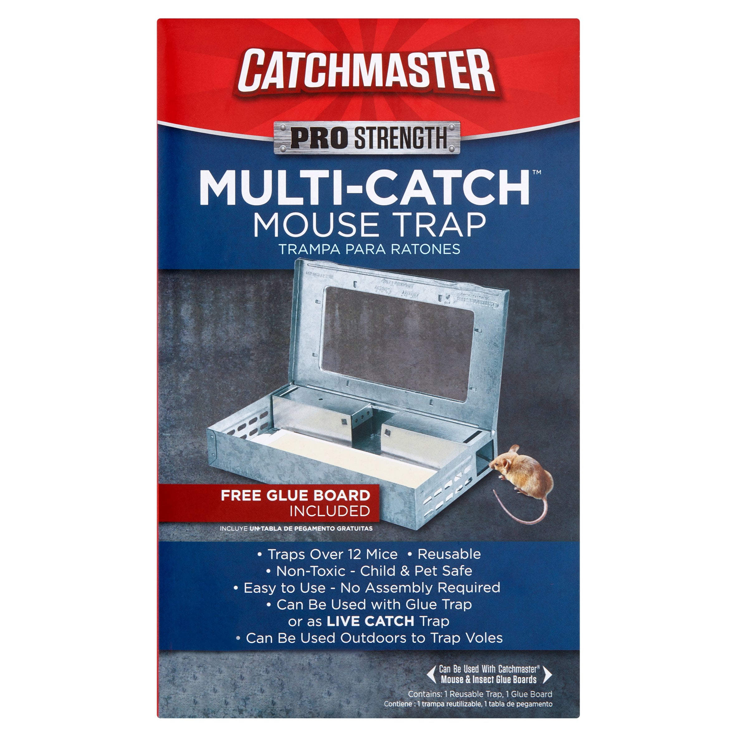 Catchmaster Multi-Catch Mouse Trap, Humane (catch & release) Model