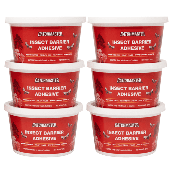 Catchmaster Tree Banding Insect Barrier 6Pk, 15oz Pails, Outdoor Crawling Insect Trap