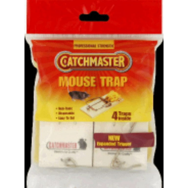 Catchmaster Mouse Snap Trap 12 Pack Wood Mouse Micetrap Fast Trapping of  Mice