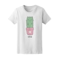 thumbnail image 1 of Catctus Kawaii Cat Cactus T-Shirt Women -Image by Shutterstock, Female Small, 1 of 4