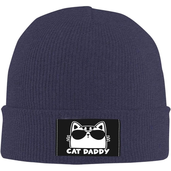 Catdaddy Baseball Beanie Knit Women Men Winter Warm Cap