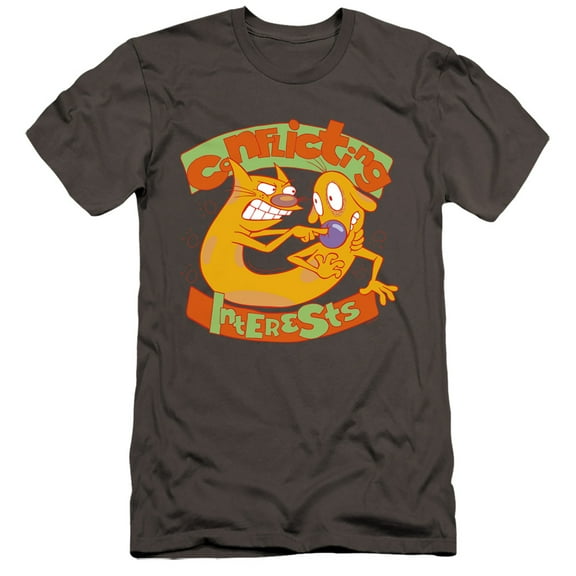 Catdog Conflicting Interests Unisex Adult Canvas Brand T Shirt