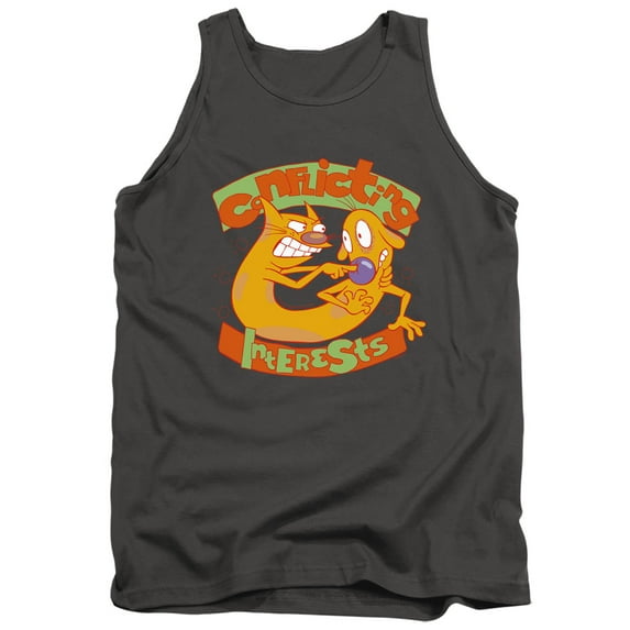 Catdog Conflicting Interests Unisex Adult Tank Top