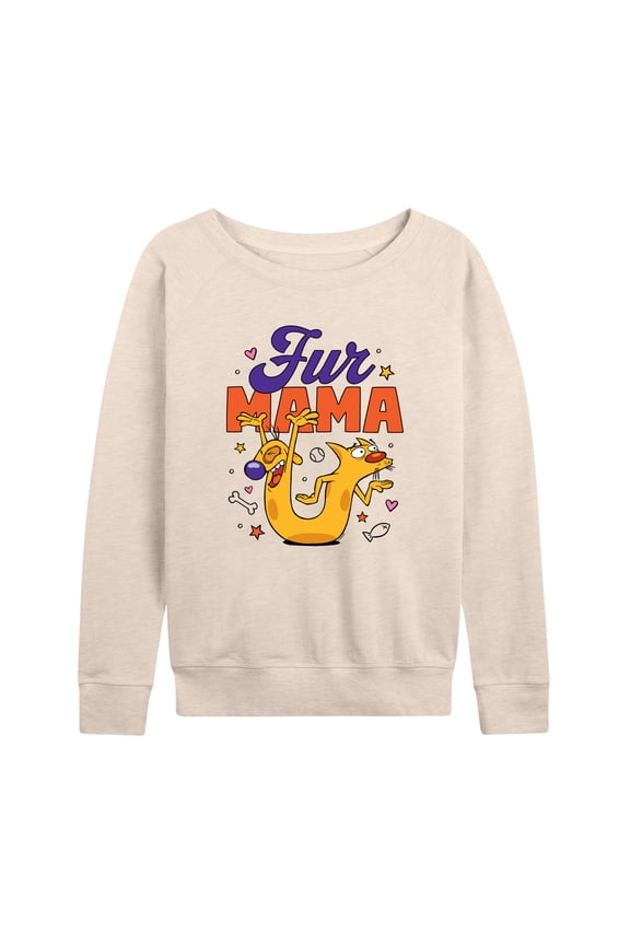Catdog - Fur Mama - Women's French Terry Long Sleeve Shirt