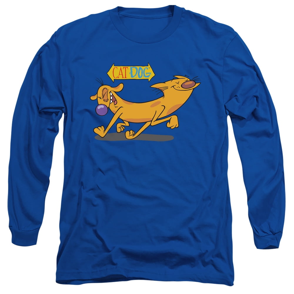 Catdog Happy Paws Unisex Adult LongSleeve T Shirt