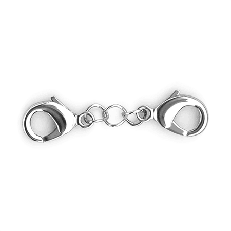 Cate & Chloe 18k White Gold Plated 1" Necklace Extender for Women, Gift to Her