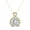Yellow Gold, variant on Cate & Chloe Alessandra 18k White Gold Plated Necklace with Simulated Diamond Crystals for Women