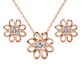 thumbnail image 1 of Cate & Chloe Alexis 18k Rose Gold Plated Flower Jewelry Set with Swarovski Crystals Gift for Women, 1 of 8