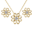 thumbnail image 1 of Cate & Chloe Alexis 18k Yellow Gold Plated Flower Jewelry Set with Swarovski Crystals Gift for Women, 1 of 8