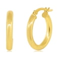 thumbnail image 1 of Cate & Chloe Amy 18k Yellow Gold Plated 20mm Silver Hoop Earrings for Women, Gift for Her, 1 of 8