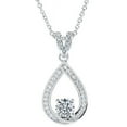 thumbnail image 1 of Cate & Chloe Arabella 18k White Gold Plated Pendant Necklace with Simulated Diamonds for Women, 1 of 7