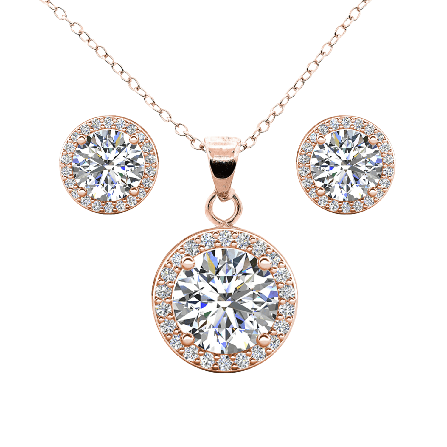 Cate Chloe Ariel Bridal Jewelry Set 18k White Liberia Ubuy