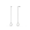 thumbnail image 1 of Cate & Chloe Aspen 18k White Gold Plated Shell Pearl Dangle Earrings for Women, Gift for Her, 1 of 8