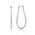 thumbnail image 1 of Cate & Chloe Beatrice 18k White Gold Plated 24mm U-Shaped Hoop Earrings for Women, Gift for Her, 1 of 9