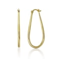 thumbnail image 1 of Cate & Chloe Beatrice 18k Yellow Gold Plated 24mm U-Shaped Hoop Earrings for Women, Gift for Her, 1 of 11