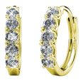thumbnail image 1 of Cate & Chloe Bethany 18k Yellow Gold Plated 15mm Hoop Earrings with Swarovski Crystals for Women, 1 of 9
