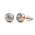 thumbnail image 1 of Cate & Chloe Blaire 18k Rose Gold Plated Stud Earrings with Swarovski Crystals Gift for Women, 1 of 8