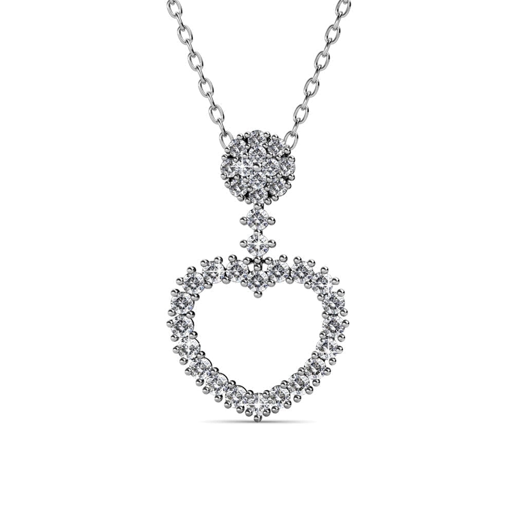 Cate Chloe Brynn 18k White Gold Plated Heart Nigeria Ubuy