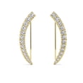 thumbnail image 1 of Cate & Chloe Camila 18k Yellow Gold Plated Ear Climber Earrings with Simulated Diamonds for Women, 1 of 11