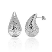 CATE & CHLOE Candice 18k White Gold Plated Tear Drop Earrings for Women, Gift for Her