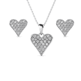 thumbnail image 1 of Cate & Chloe Cecilia 18k White Gold Plated Silver Jewelry Set with Swarovski Crystals for Women, 1 of 9
