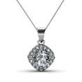 thumbnail image 1 of Cate & Chloe Celeste 18k White Gold Plated Pendant Necklace with Swarovski Crystals Gift for Women, 1 of 9