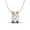 thumbnail image 1 of Cate & Chloe Clara 18k Rose Gold Plated Pendant Necklace with Swarovski Crystal Gift for Women, 1 of 7