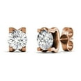 thumbnail image 1 of Cate & Chloe Clara 18k Rose Gold Plated Stud Earrings with Swarovski Crystals Gift for Women, 1 of 7