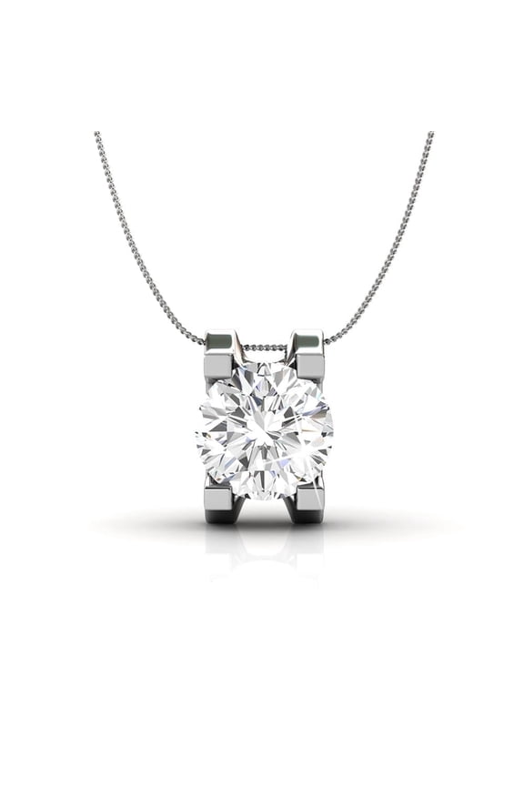 Clara 18k White Gold Plated Pendant Necklace with Swarovski Crystal Gift for Women