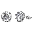 thumbnail image 1 of Cate & Chloe Eden 18k White Gold Plated Stud Earrings with Swarovski Crystals Gift for Women, 1 of 8