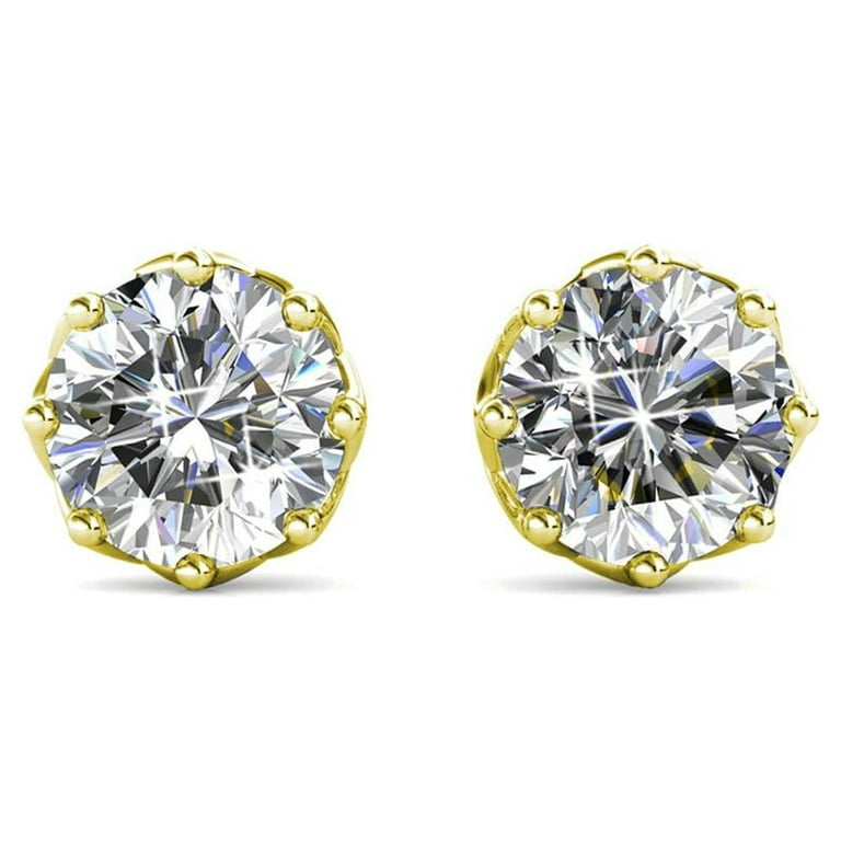 LV Fine Jewellery Star Blossom Earrings Studs with Diamonds in 18K Pink Gold