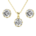 thumbnail image 1 of Cate & Chloe Eden 18k Yellow Gold Plated Silver Jewelry Set with Swarovski Crystals Gift for Women, 1 of 9