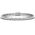 thumbnail image 1 of Cate & Chloe Ezra 18k White Gold Plated Infinity Tennis Bracelet with Simulated Diamond for Women, 1 of 9