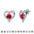 thumbnail image 1 of Cate & Chloe Forever July Birthstone 18k White Gold Plated Women Earrings, Swarovski Crystals, 1 of 9