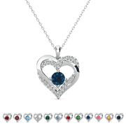 Cate & Chloe Forever November Birthstone 18k White Gold Plated Womens Necklace, Swarovski Crystals