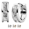 thumbnail image 1 of Cate & Chloe Giselle 18k White Gold Plated 15mm Hoop Earrings with Swarovski Crystals for Women, 1 of 10