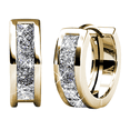 thumbnail image 1 of Cate & Chloe Giselle 18k Yellow Gold Plated 15mm Hoop Earrings with Swarovski Crystals for Women, 1 of 10