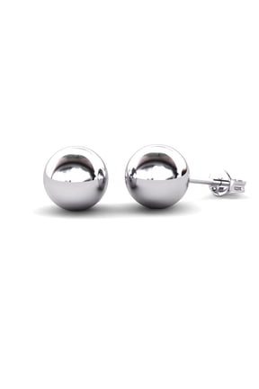 Harper Brass Round Polished 6mm Ball Dainty Stud Earrings Gift for Women
