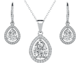 thumbnail image 1 of Cate & Chloe Isabel 18k White Gold Plated Drop Jewelry Set with Simulated Diamonds Gift for Women, 1 of 9