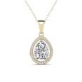 thumbnail image 1 of Cate & Chloe Isabel 18k Yellow Gold Plated Pendant Necklace with Simulated Diamond Crystal for Women, 1 of 9
