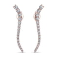 thumbnail image 1 of Cate & Chloe Isabella 18k Rose Gold Plated Dainty Earrings with Simulated Diamonds Gift for Women, 1 of 10