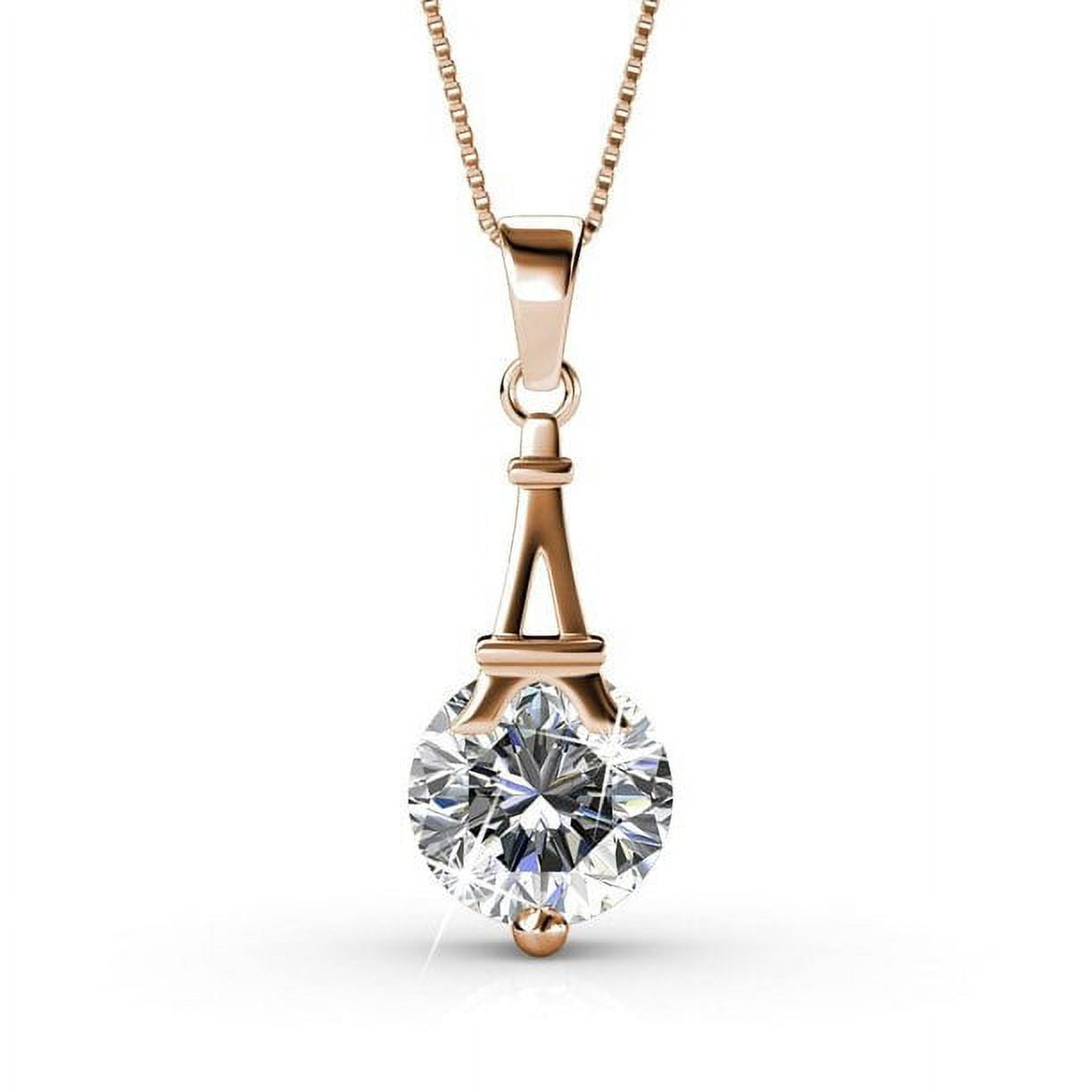 Eiffel Tower Rose Gold Plated Silver Pendant With Chain Gift For Her at Rs  999/piece | Gold Plated Pendant in Jaipur | ID: 2852655632248