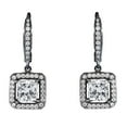 thumbnail image 1 of Cate & Chloe Ivy 18k Black Rhodium Plated Drop Earrings with Simulated Diamonds Gift for Women, 1 of 6