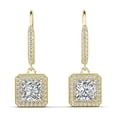 thumbnail image 1 of Cate & Chloe Ivy 18k Yellow Gold Plated Drop Earrings with Simulated Diamond Crystals for Women, 1 of 9
